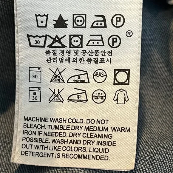 LEVI'S Jean Original Denim Trucker Jacket Size Small - Picture 13 of 13